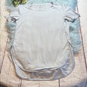 TenTree Light Blue Striped Shorts Sleeve Tee sz S